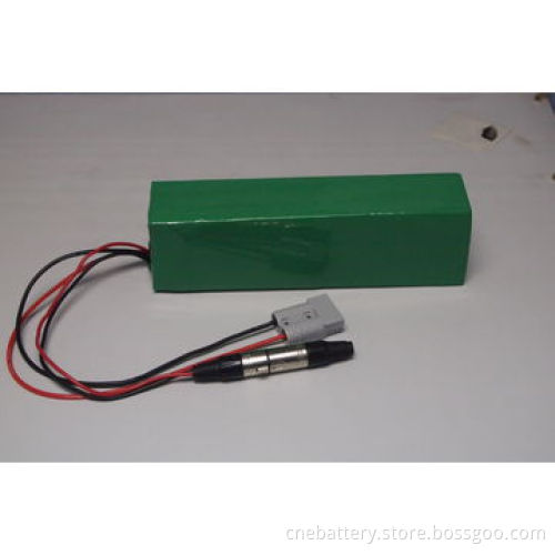 E-bike lithium battery with 24V/10Ah and size 150 x 70 x 84mm, PVC package for E-bike, Solar lamps